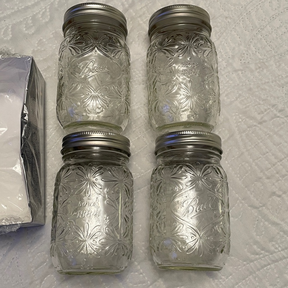 Set of 4 Lightly Used BALL Collectors Edition 140th Anniversary Canning Jars - Picture 10 of 12
